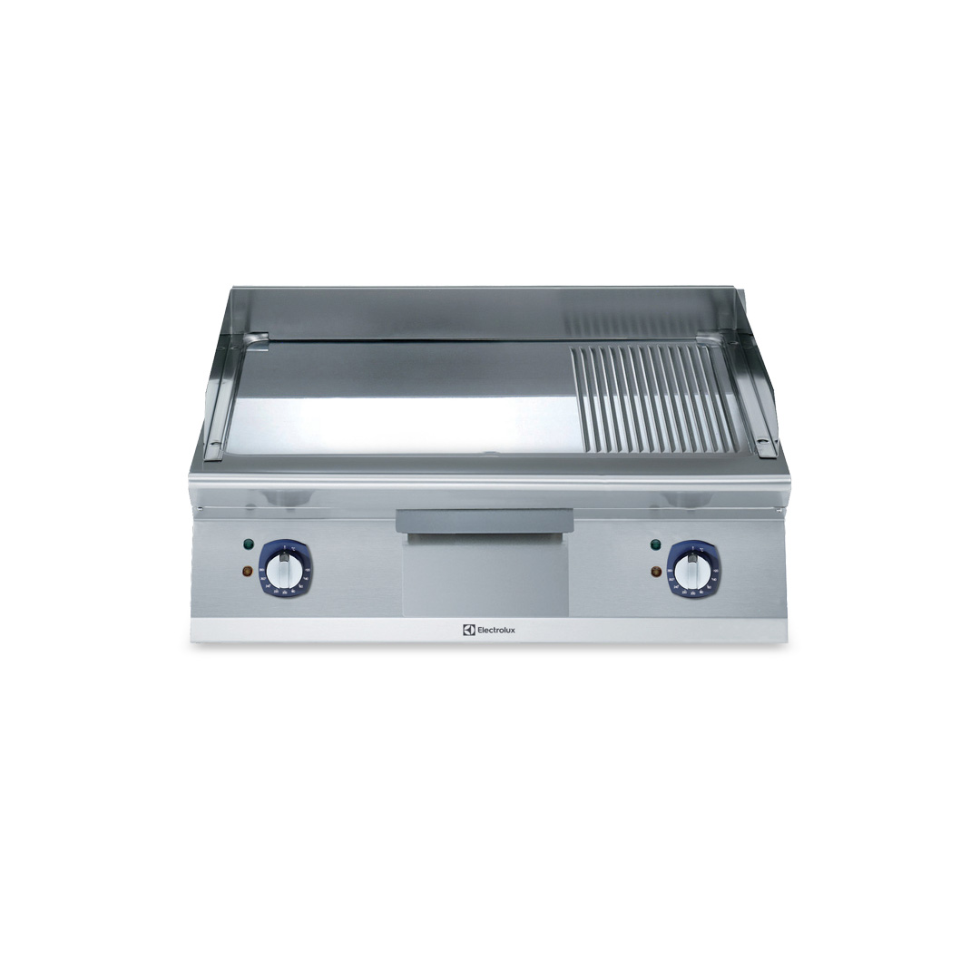 700XP Electric Griddle Plate with Smooth/Ribbed Polished Chrome Plate 800mm | E7FTEHCPI0
