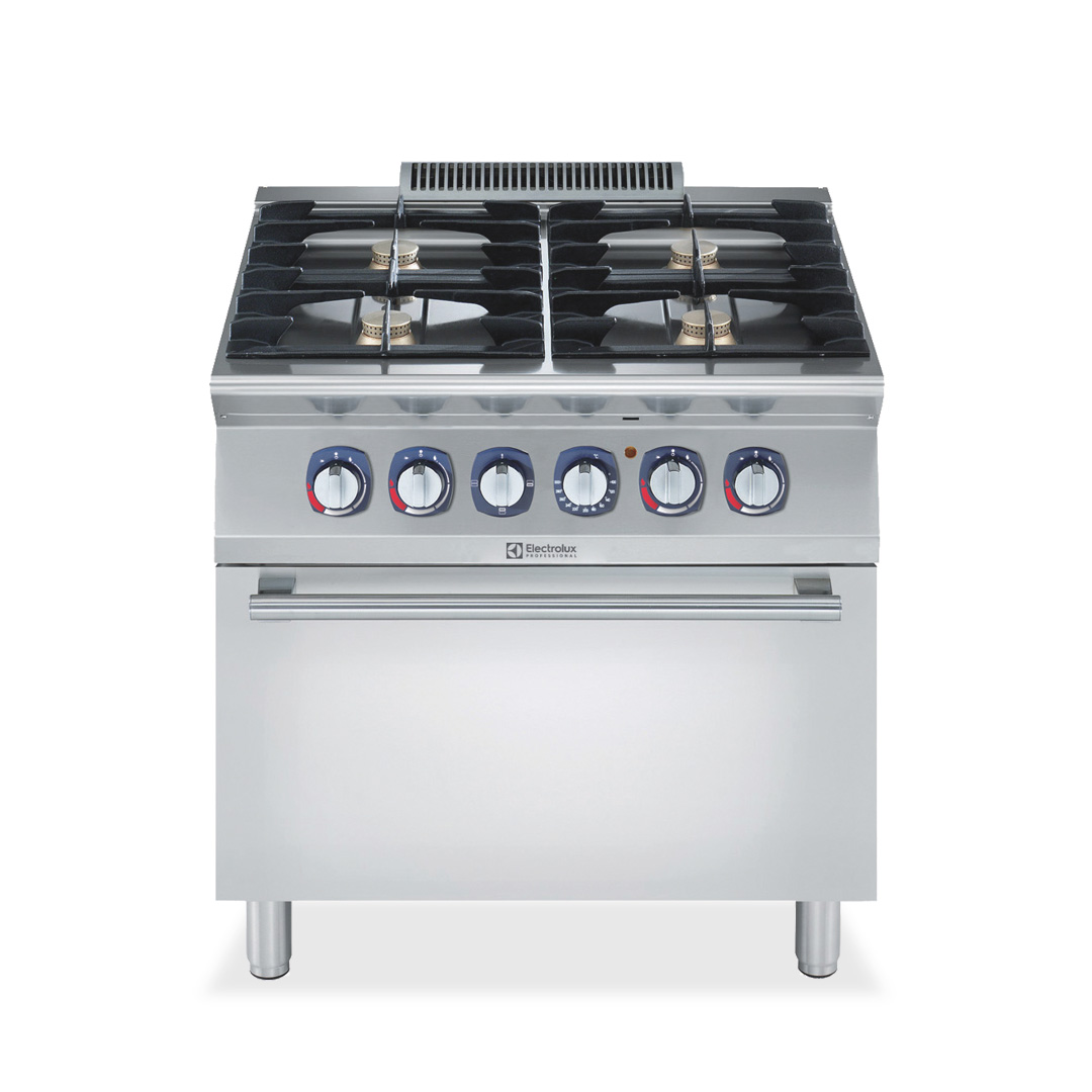 700XP 4 Burner Gas Range with Electric Oven 800mm | E7GCGH4CEA