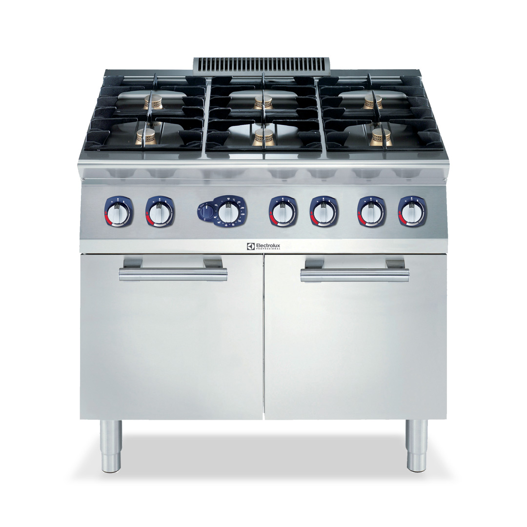 700XP 6 Burner Gas Range with Large Gas Oven 900mm | E7GCGI6CLA