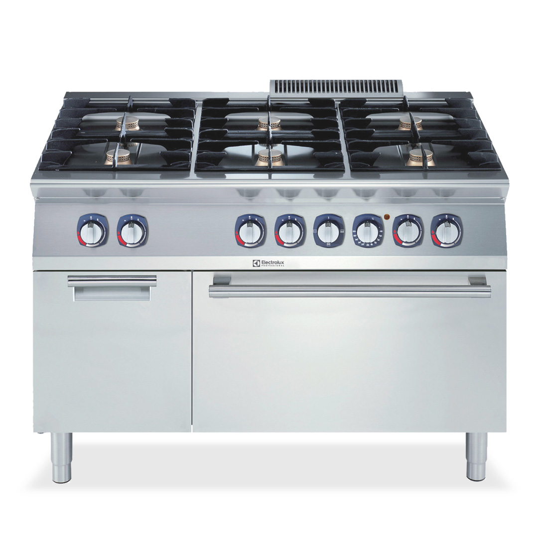 700XP 6 Burner Gas Range with Electric Oven 1200mm | E7GCGL6C2A