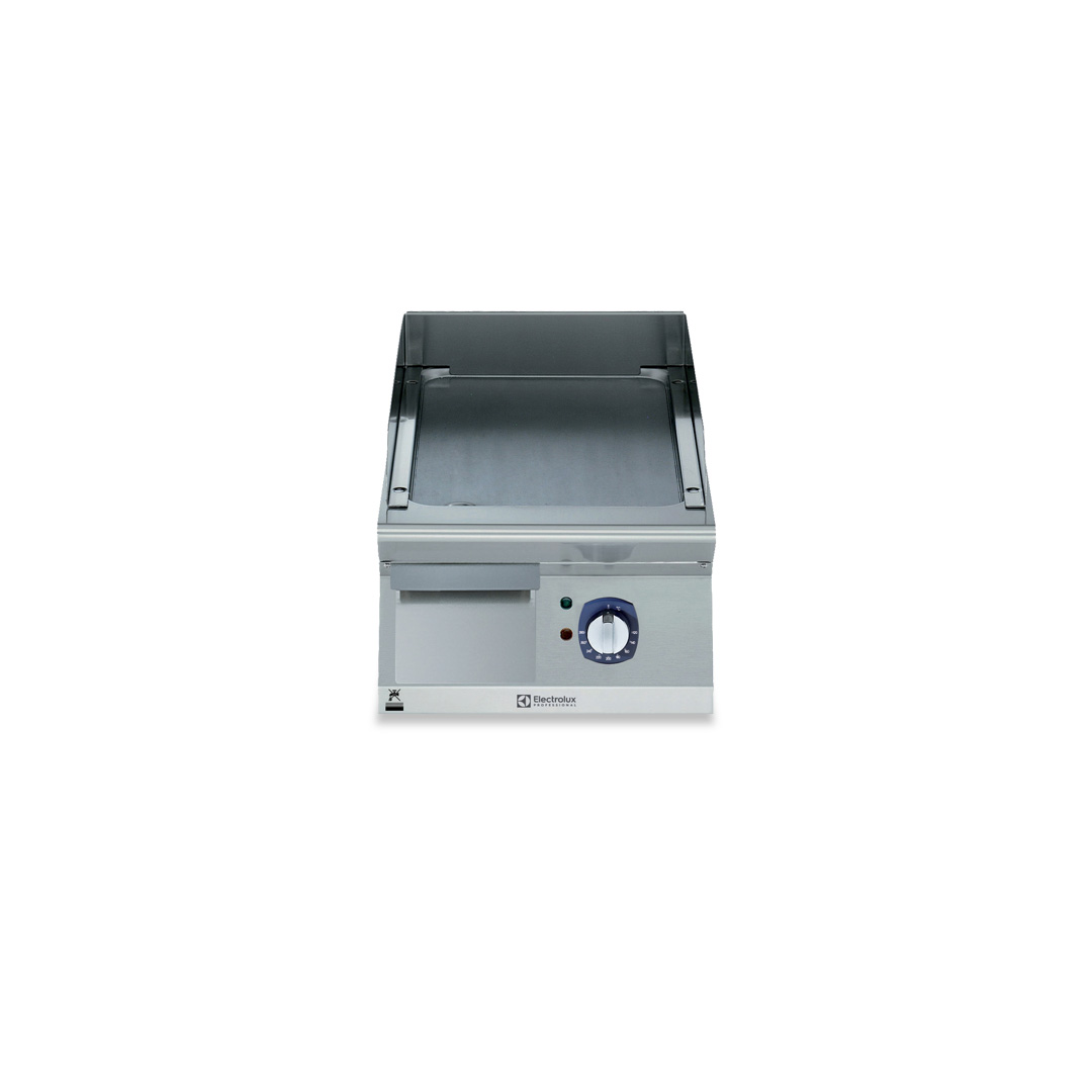 700XP Electric Griddle Plate with Smooth Brushed Chrome Plate 400mm | E7IIKDAOMCA