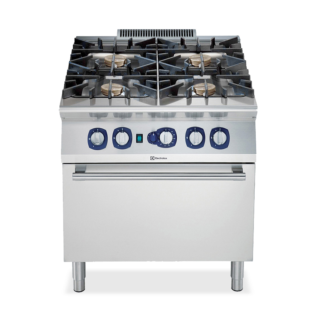 900XP 4 Burner Gas Range with Electric Oven 800mm | E9GCGHTCEA