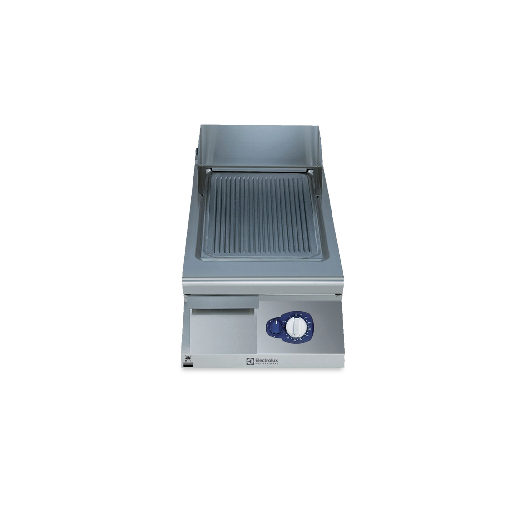 900XP Gas Griddle Plate with Ribbed Brushed Chrome Plate 400mm | E9IILAAOMCA