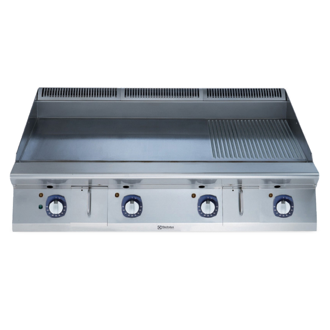 900XP Electric Griddle Plate with Smooth/Ribbed NitroChrome3 Plate 1200mm | E9IIMDAOMIA