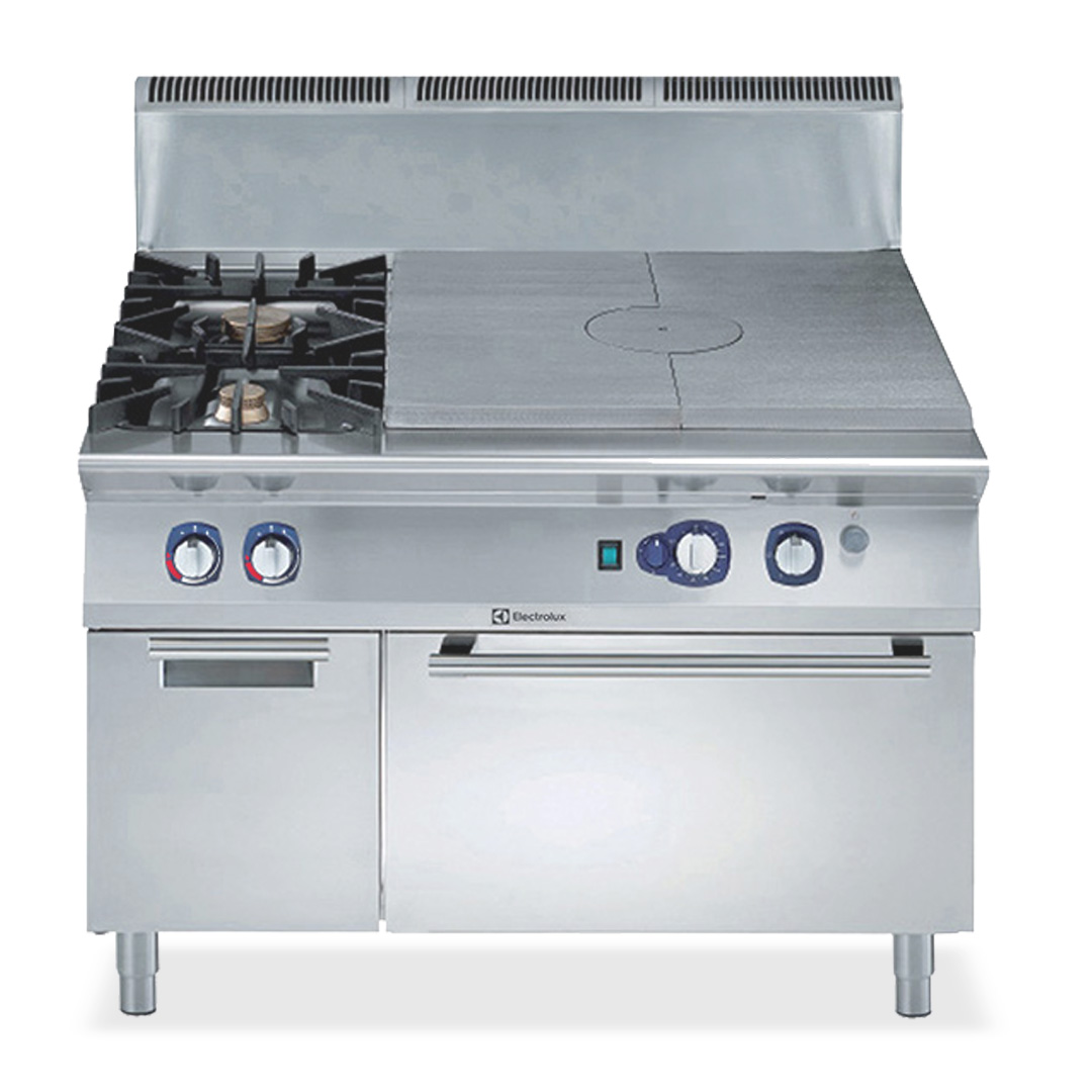 900XP Gas Target Top with 2 Burners on Gas Oven 1200mm  | E9STGLT01A