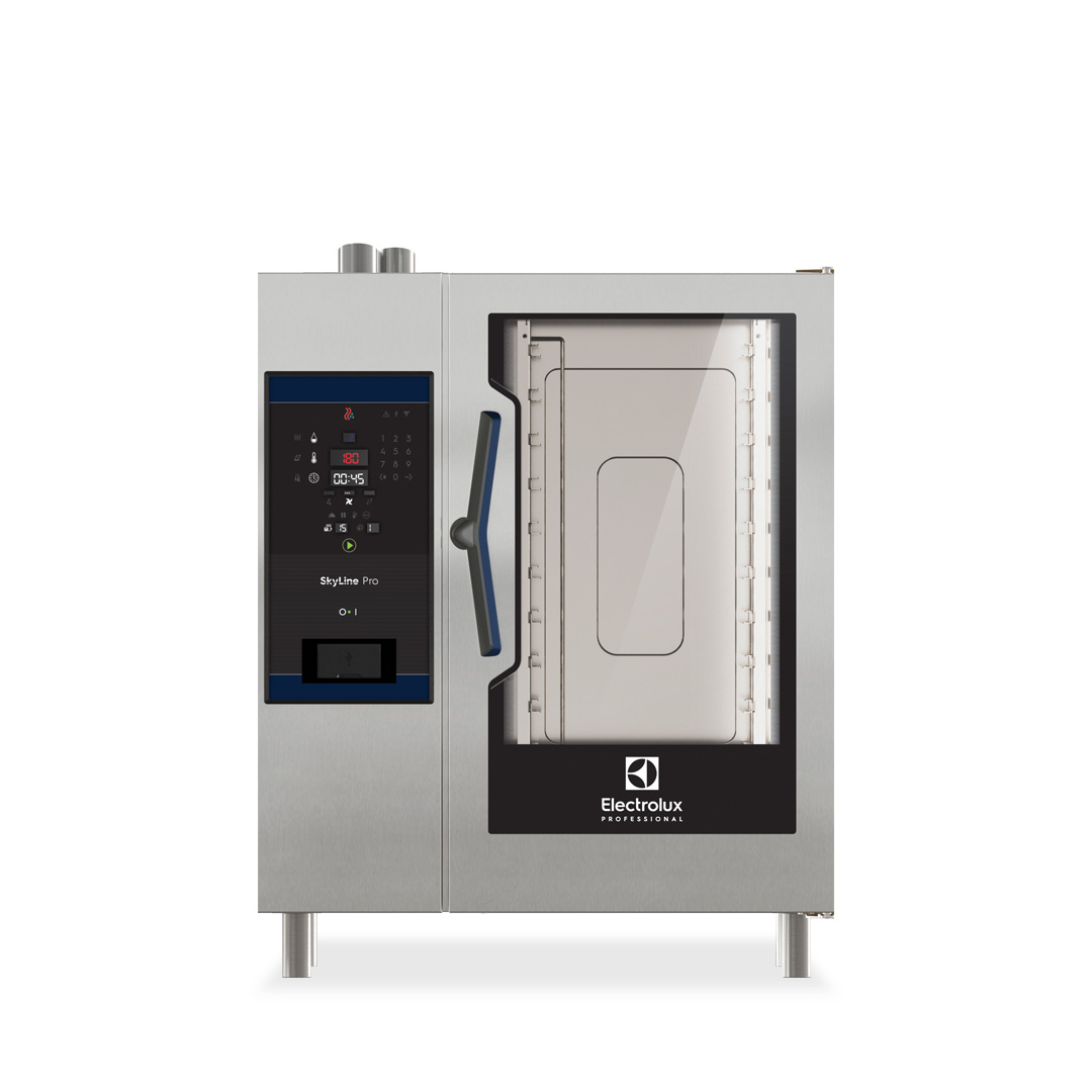 SKYLINE Pro 10 x 1/1GN Electric Direct Steam Combi Oven with Digital Controls | ECOE101C2S0