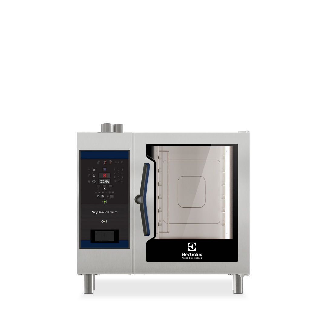 SKYLINE Premium 6 x 1/1GN Electric Combi Oven with AISI 316 Boiler and Digital Controls