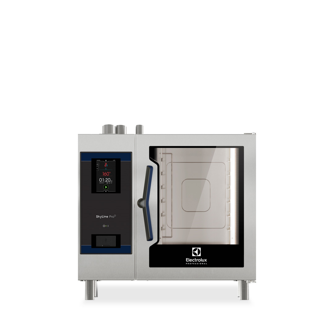 SKYLINE ProS 6 x 1/1GN Gas Direct Steam Combi Oven with Touch Controls | ECOG61K2U0
