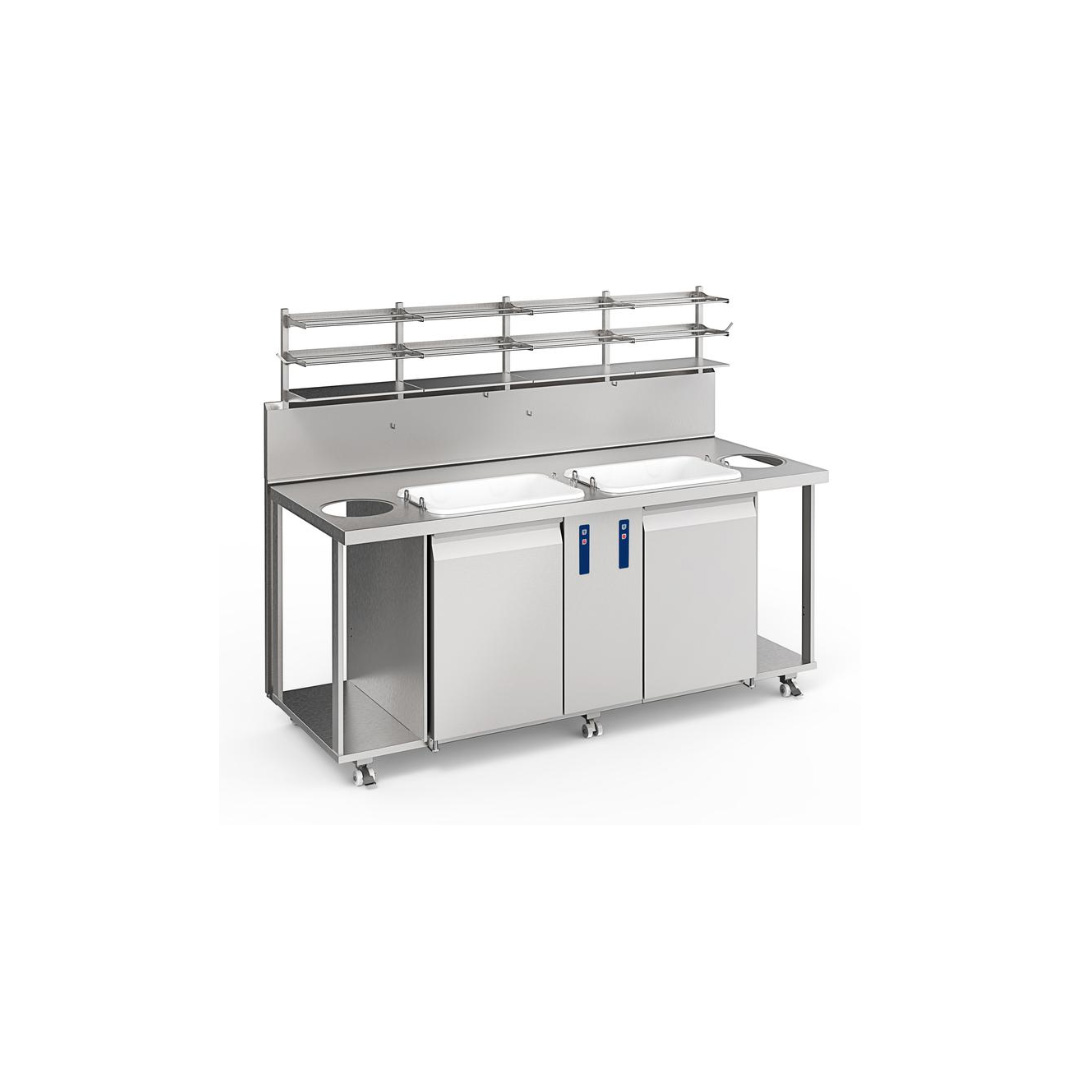 ProSift DUO Breading Station 2 Modules with Splashback | BRDST2MWBU