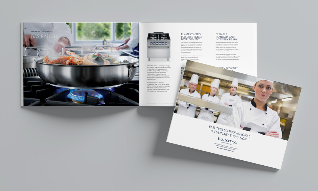 Electrolux Professional training kitchen brochure for TAFE and culinary colleges | Eurotec Australia