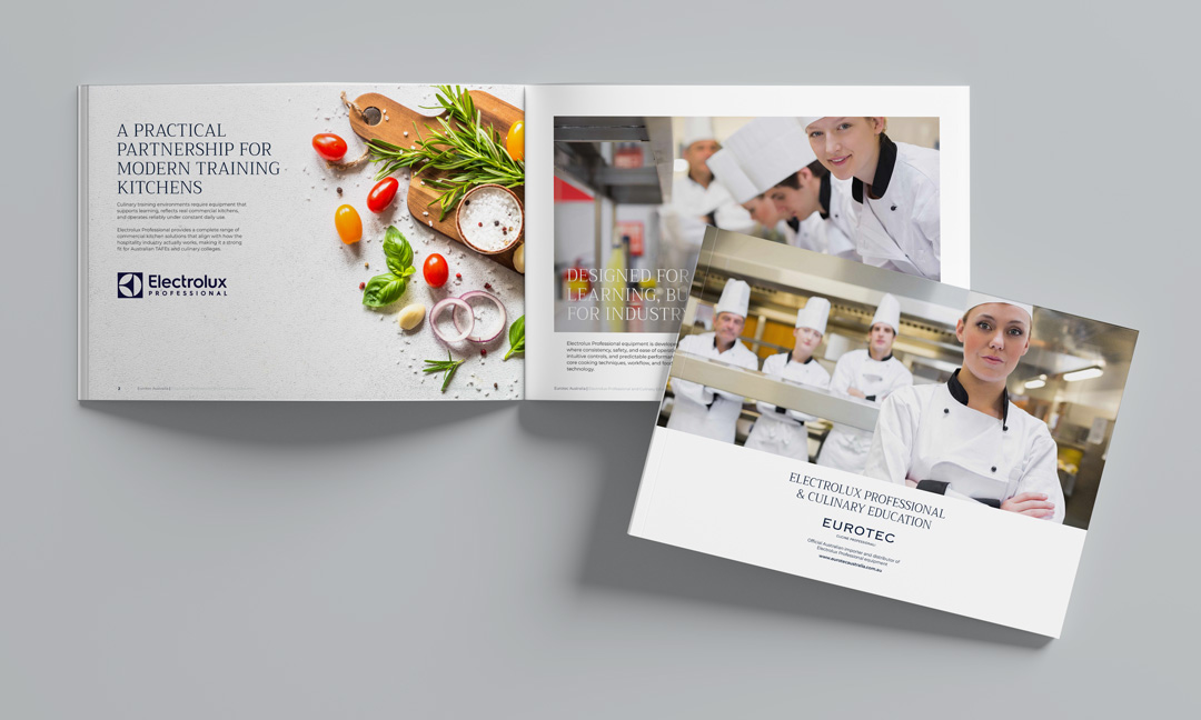 Electrolux Professional training kitchen brochure for TAFE and culinary colleges | Eurotec Australia