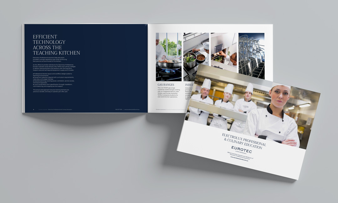 Electrolux Professional training kitchen brochure for TAFE and culinary colleges | Eurotec Australia