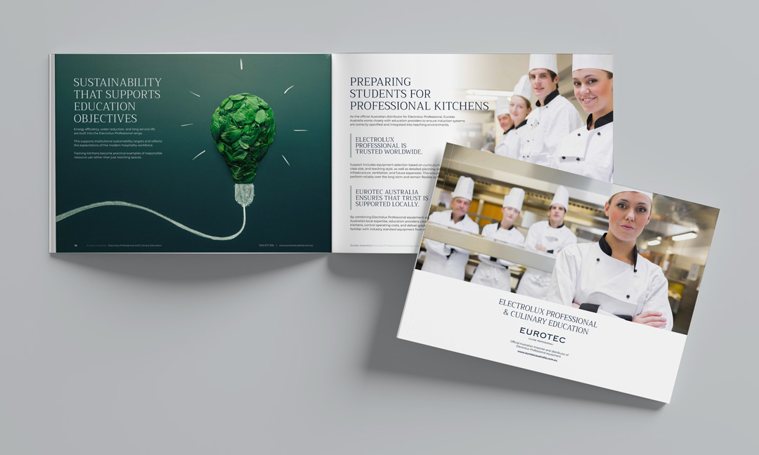 Electrolux Professional training kitchen brochure for TAFE and culinary colleges | Eurotec Australia