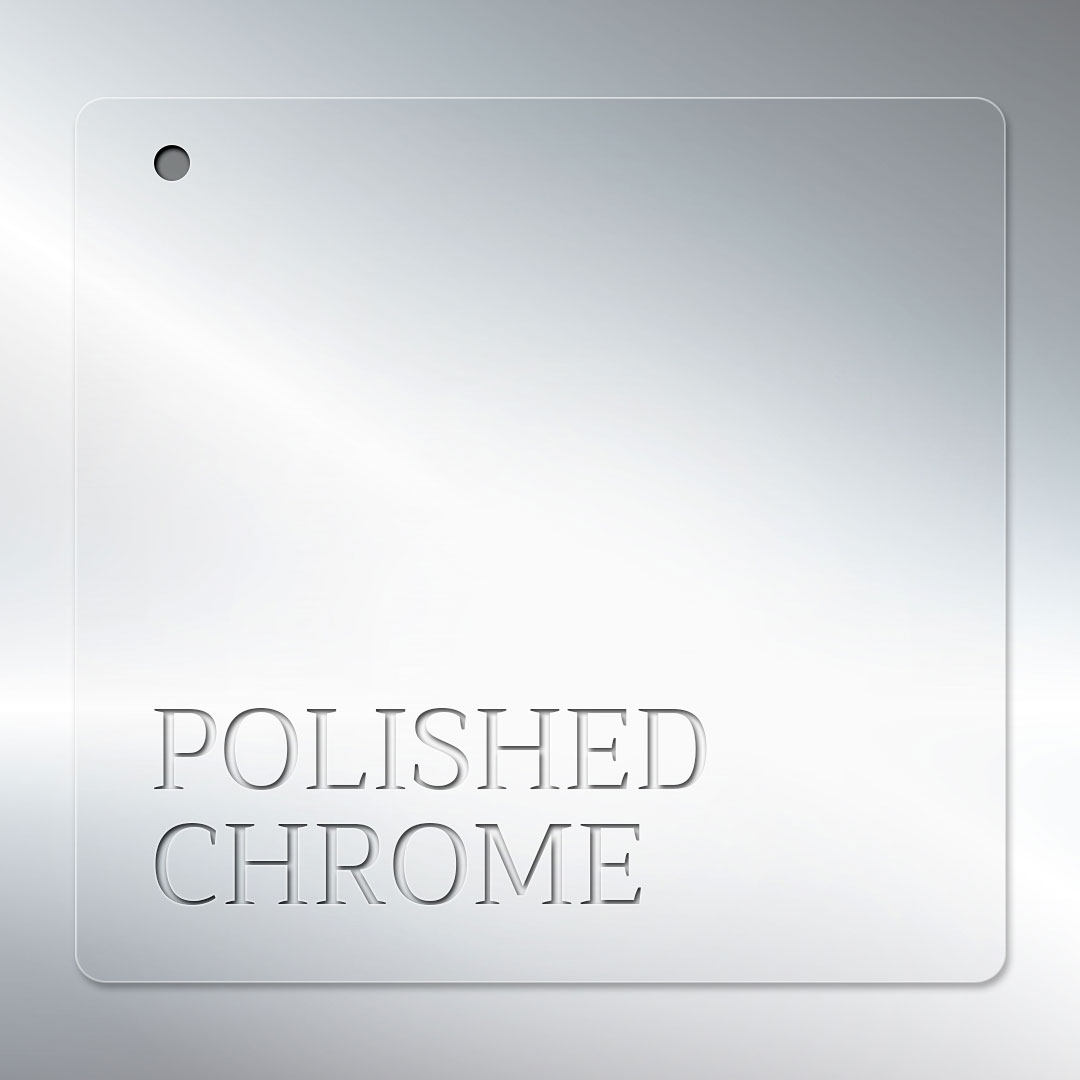 Close-up of polished chrome griddle plate showing smooth, mirror finish for precise heat transfer