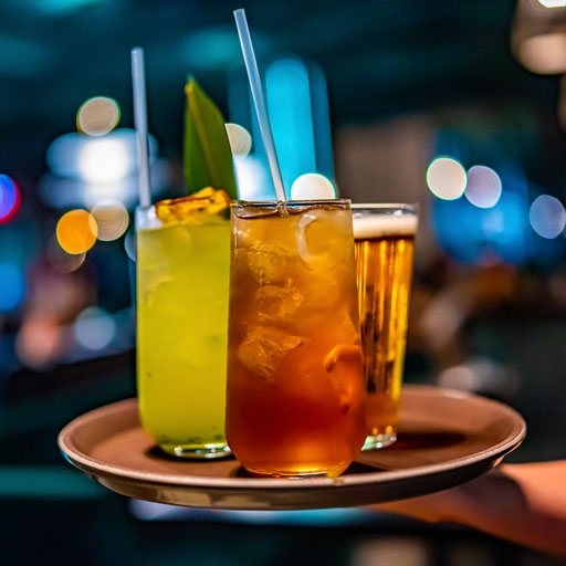 Electrolux Professional Gourmet ice cubes in colourful drinks – Eurotec Australia