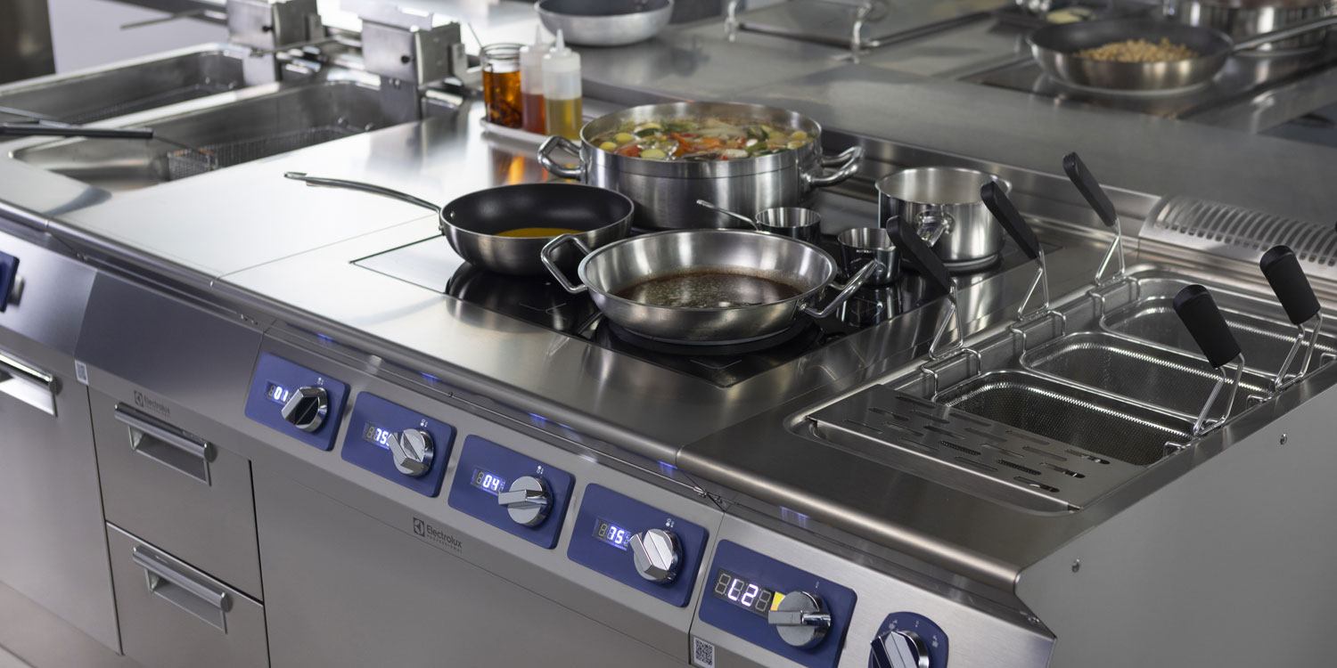 Electrolux Professional XP cooking equipment in a commercial kitchen