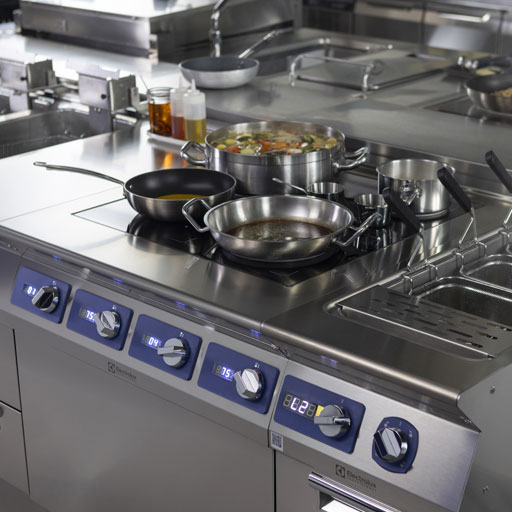 Electrolux Professional XP cooking equipment in a commercial kitchen