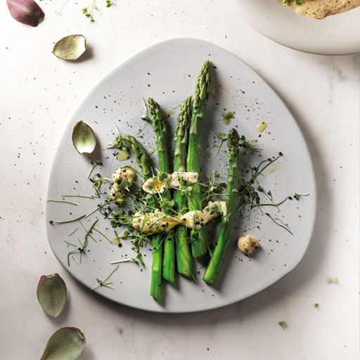 Asparagus cooked in an Electrolux Professional SkyLine combi oven